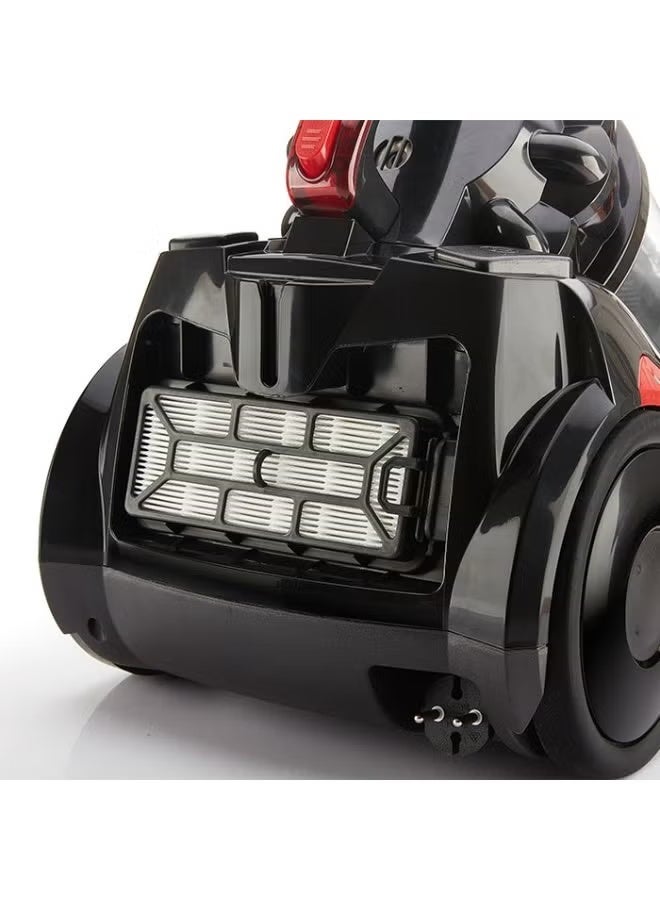 Mienta 2.5L Dust Bag Vacuum Cleaner with Filter, 2000W, Black and Red - VC19604B - Image 1