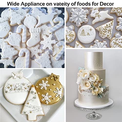 Jelife White Edible Luster Dust - 5 Grams Food Grade Cake Dust Shimmer Powdered, Edible Metallic Powder Food Coloring for Cake Decorating, Chocolates, Fondant, Drinks, Painting & More, Vegan - Image 3