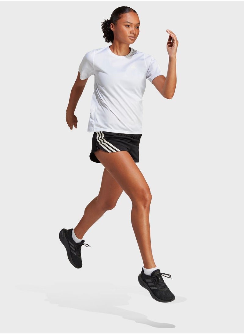 Adidas - 3 Stripe Run Icons Shorts - Image 1