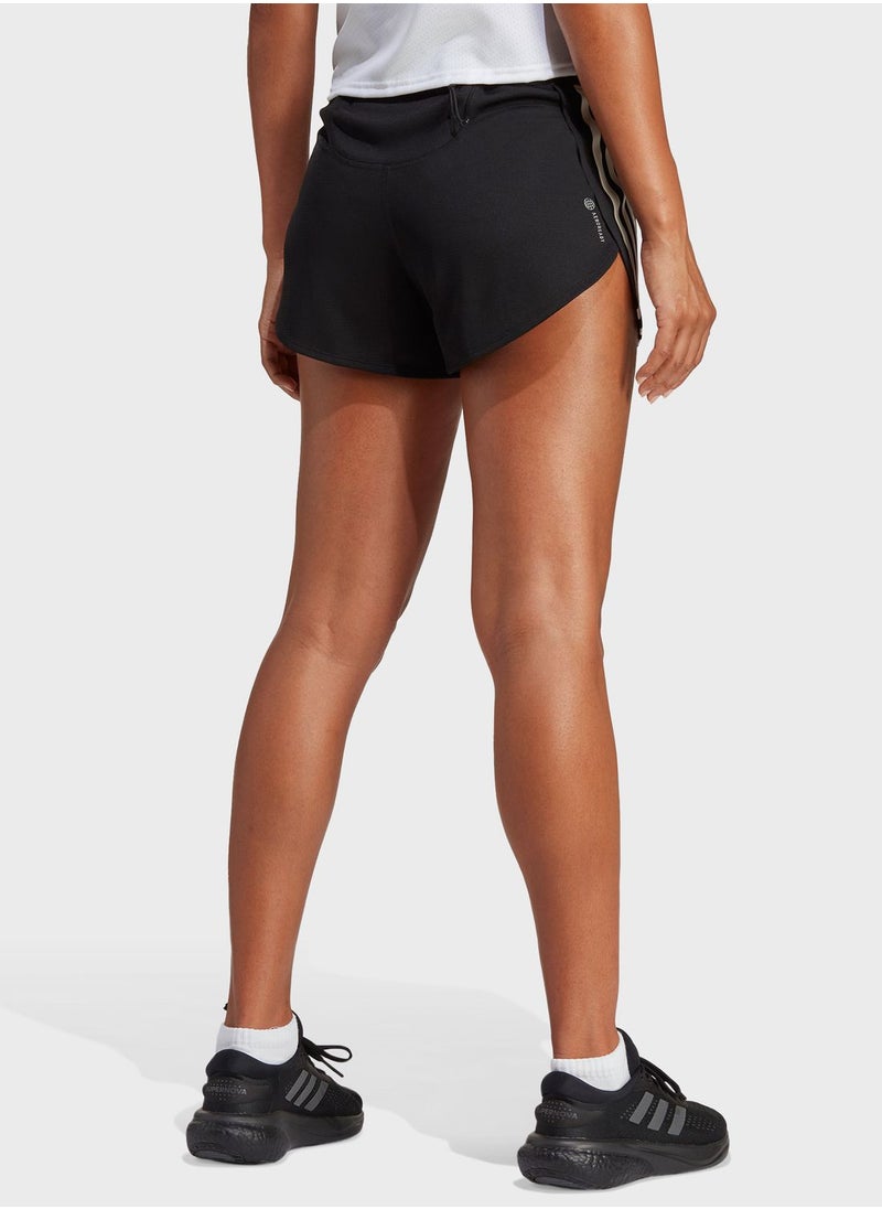 Adidas - 3 Stripe Run Icons Shorts - Image 1