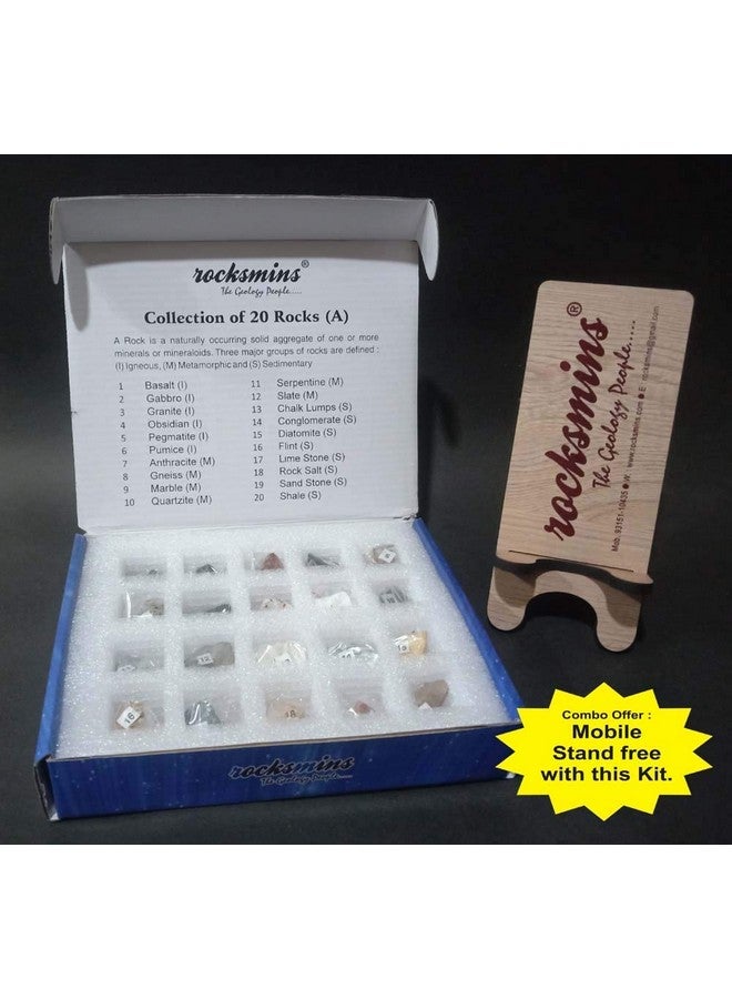 rocksmins Ro20Ptms Rocks Collection Set Of 20 + Free Mobile Stand For Students Of Online School Education - Image 5