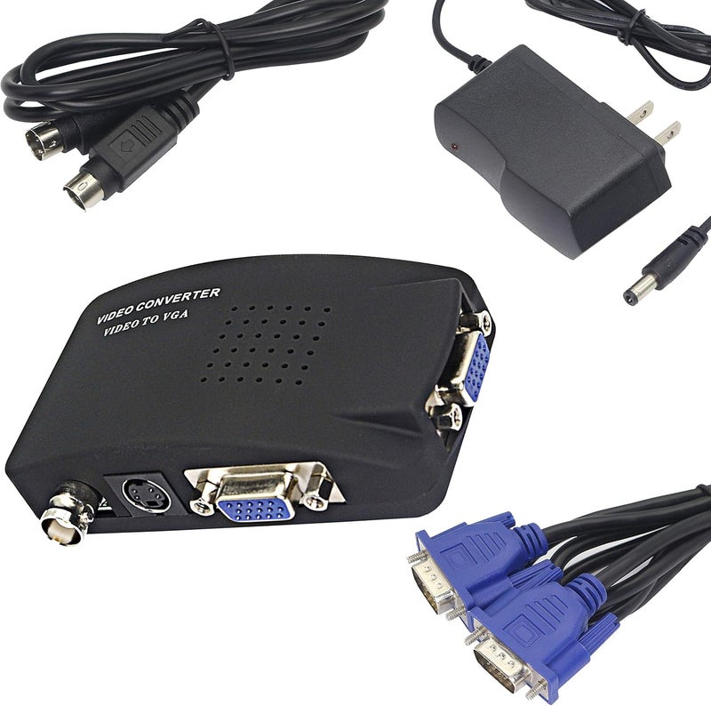 BNC to VGA Video Converter, S-Video Input to VGA Output, Supports PAL/NTSC, Easy to Install and Operate - Image 5