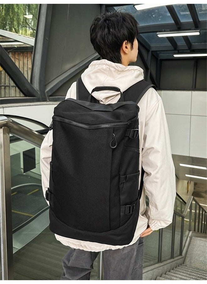 yongsheng Hiking Backpack 20-35L，Hiking Backpack,Extra Large Capacity Hiking Bag, Internal Frame Camping Backpack(Black)  - Image 2