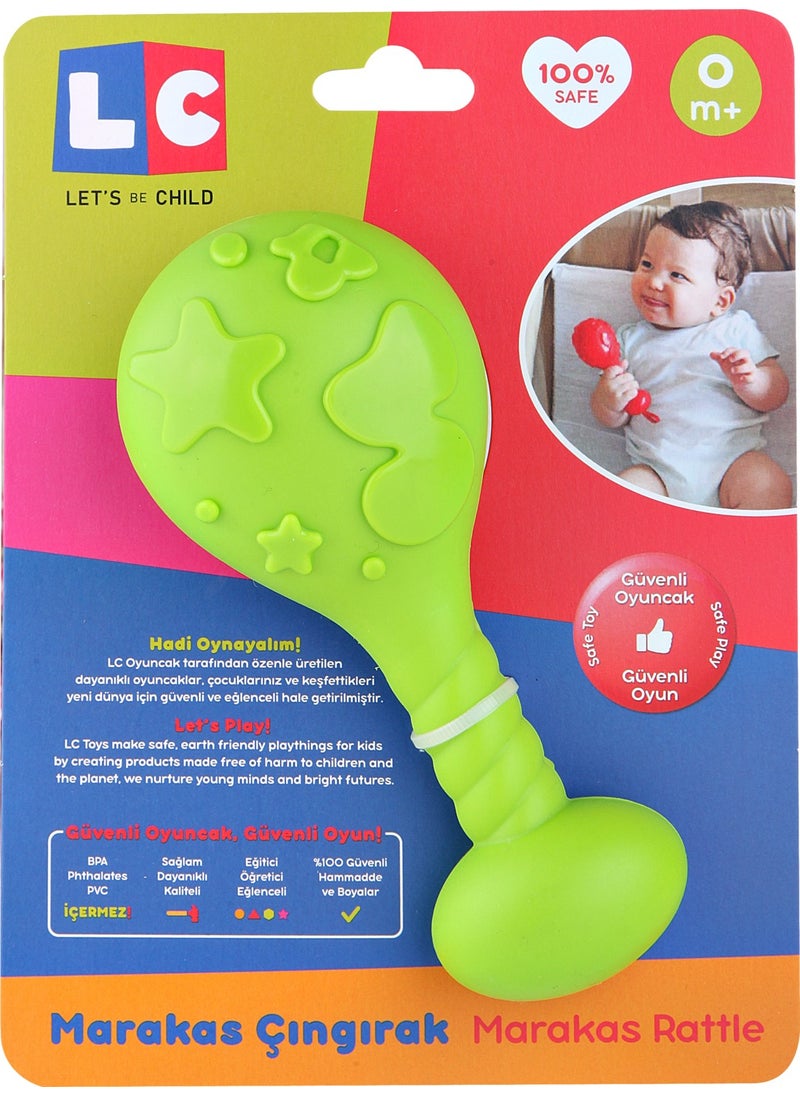 Let's Be Child LC Maracas Rattle Green  - Image 2