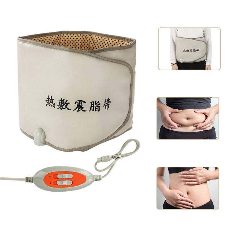 comfrt Waist Trimmer Belt, Hot Compress Far Infrared Heating Slimming Belt Vibrating Weight Loss Massager Fitness Device, Slimmer Kit, Sweat Wrap, Back and Lumbar Support, Best Abdominal Trainer(US) - Image 3