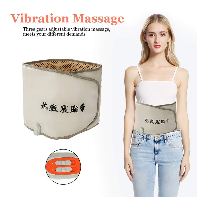 comfrt Waist Trimmer Belt, Hot Compress Far Infrared Heating Slimming Belt Vibrating Weight Loss Massager Fitness Device, Slimmer Kit, Sweat Wrap, Back and Lumbar Support, Best Abdominal Trainer(US) - Image 4