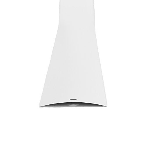 DALIX PVC Vertical Blind Replacement Slats Curved Smooth White 82.5 x 3.5 (10-Pack) - Image 3