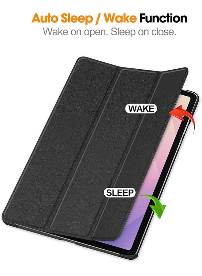 Case for Samsung Galaxy Tab S11 5G 11in, Anti-Fingerprints, Anti-Fall Drop Protection, Auto Sleep/Wake, Slim Stand Hard Back Shell Cover Case (Black) - Image 2