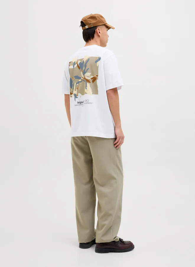 JACK & JONES Jorvarenna Painted Back Short Sleeve Crew Neck T-Shirt