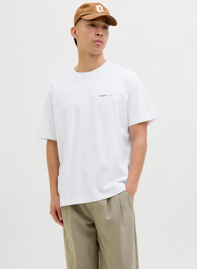JACK & JONES Jorvarenna Painted Back Short Sleeve Crew Neck T-Shirt