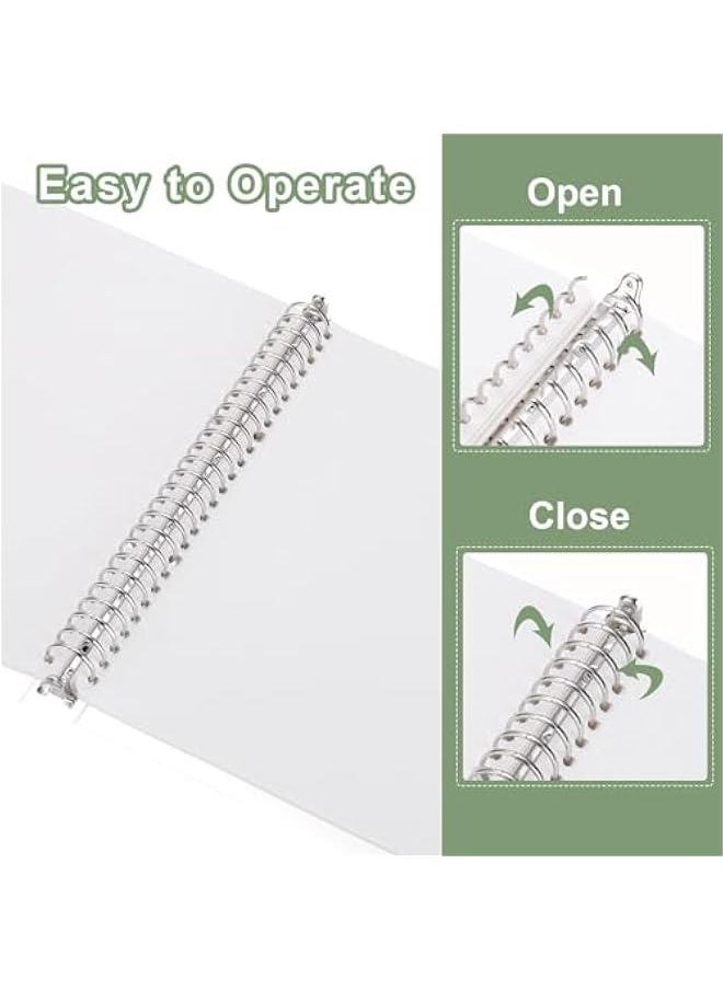 Arabest - B5 Telescoping Notepaper Binder, Frosted Cover, 60 Sheets Spiral Ring Refillable, Blank Home Office Notebook. - Image 1