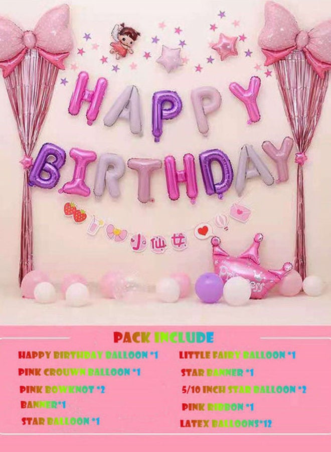 NIBEMINENT Birthday Party Decoration Balloon Set With Inflator - Image 2