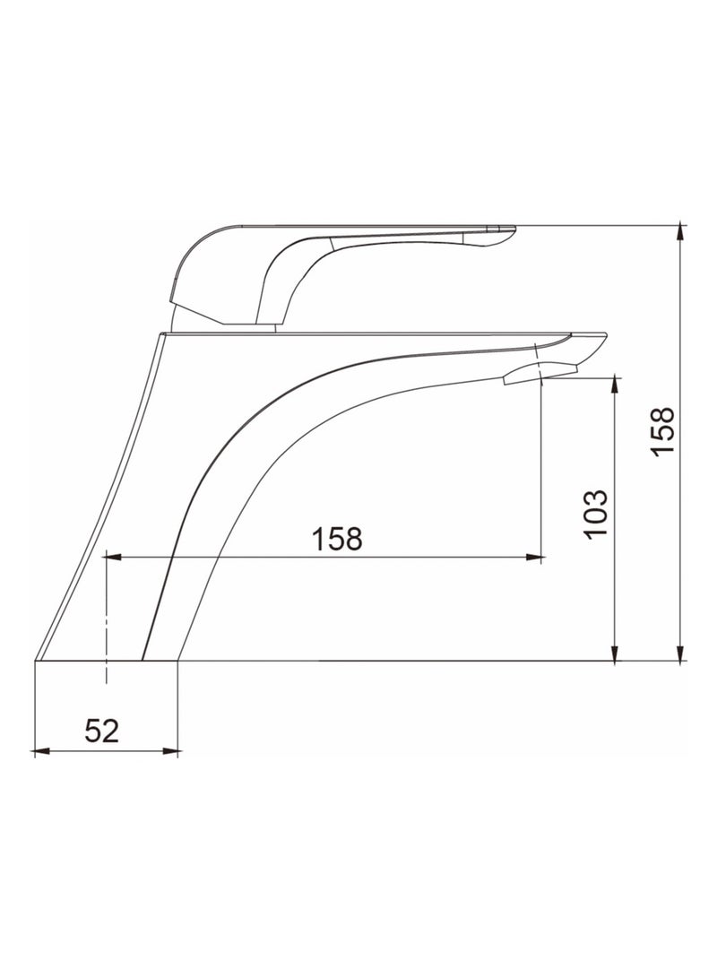 HESANIT Elite Single Lever Basin Mixer With Pop-Up Waste - Image 2