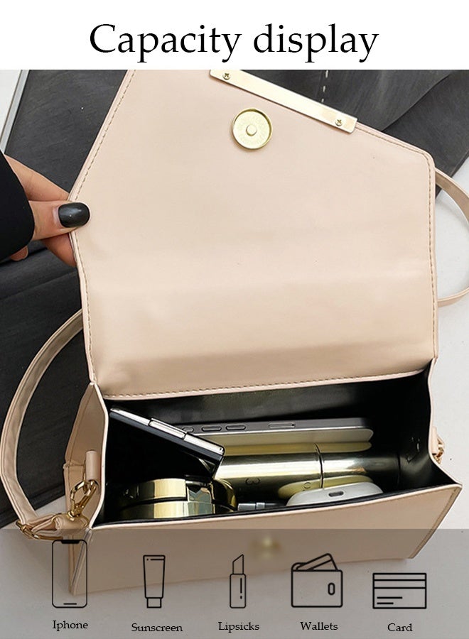 DUNISO Vintage Handle Shoulder Bag, Pu Leather Small Square Crossbody Bag, Hand-Held Patchwork Bag, Suitable For Shopping, Party, Banquet, Travel, Etc., Fashionable Evening Bag, Cocktail Handbag - Image 4