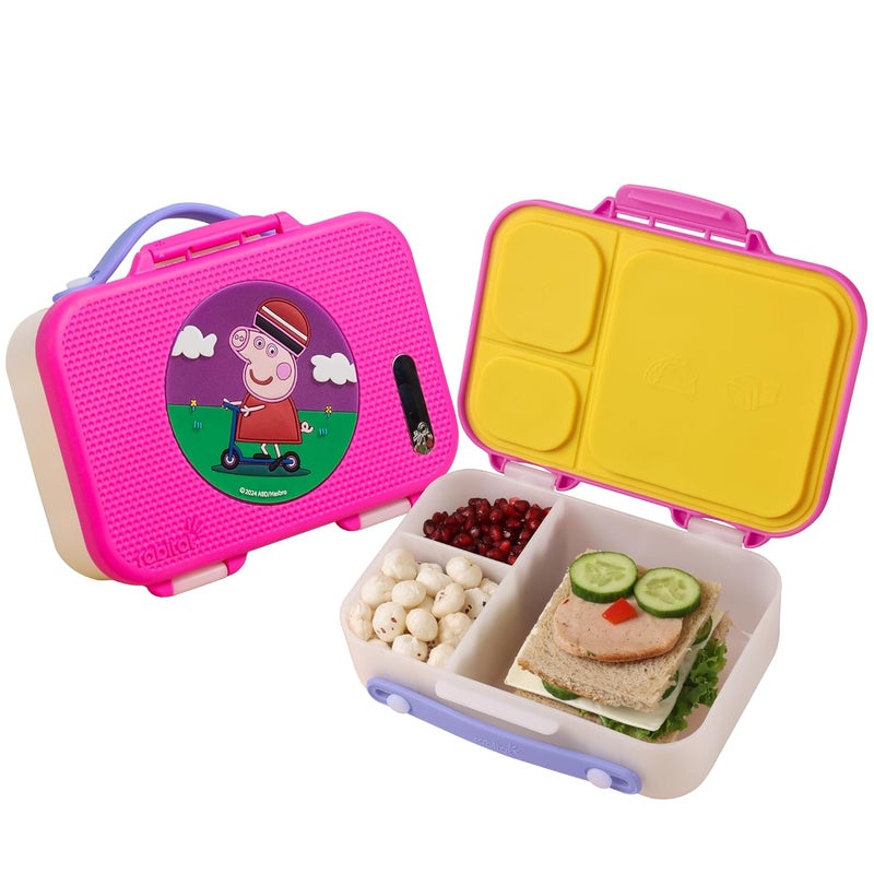 Rabitat Peppa Pig MUNCHBEE Bento Lunch Box Follow Me | 2 Years Brand Warranty | Tiffin Box for School Kids | Lunch Box for Kids Boys | Tiffin Box for School | ISI Certified | 1000 ml - Image 1