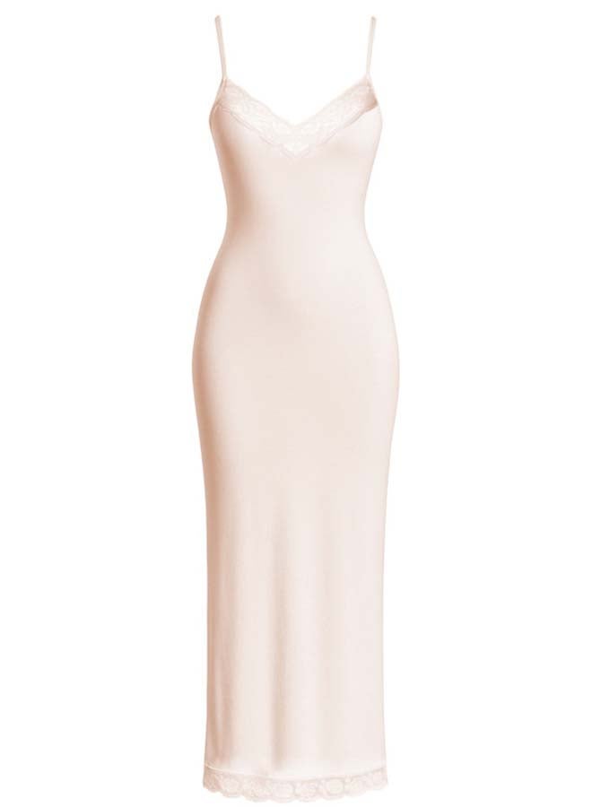 Dahab Cotton Plain Spaghetti Straps Full Slip For Womenimon - Image 1