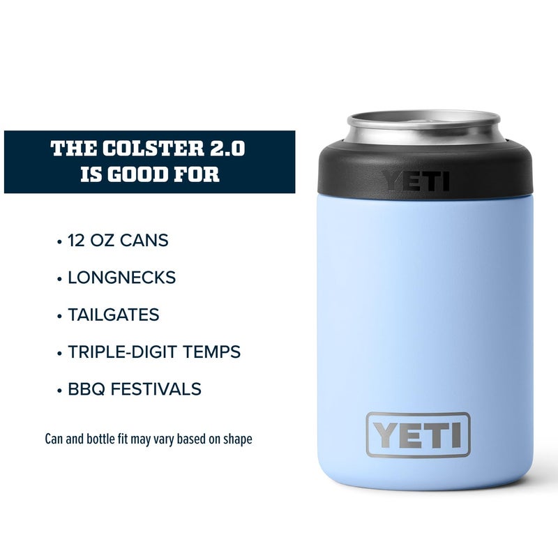YETI Rambler 12 oz. Colster Can Insulator for Standard Size Cans  Big Sky Blue (NO CAN INSERT) - Image 3