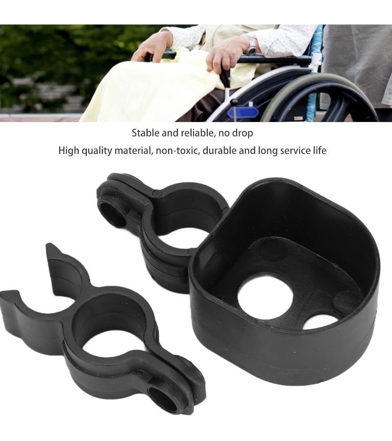Black 2pcs Universal Cane Holder Durable Cane Stand Accessories - Image 2