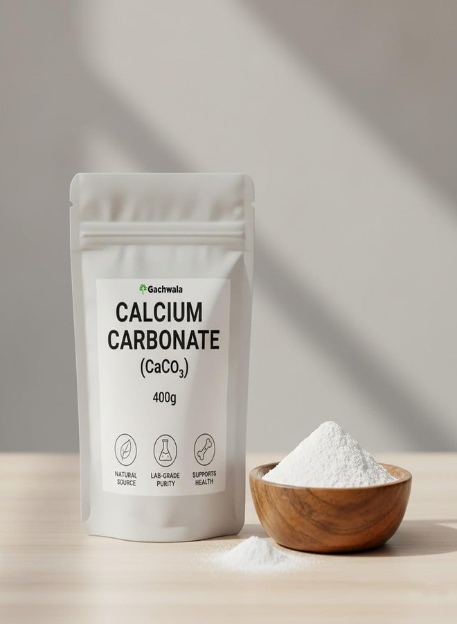 Gachwala Calcium Carbonate Powder 400g | Caco3 for Fish Tank Water Hardness, PH Stabilizer, Aquarium Care, Plant & Soil Support, Chalk & Cosmetic Use, Swimming Pool PH Correction, Industrial Grade - Image 1