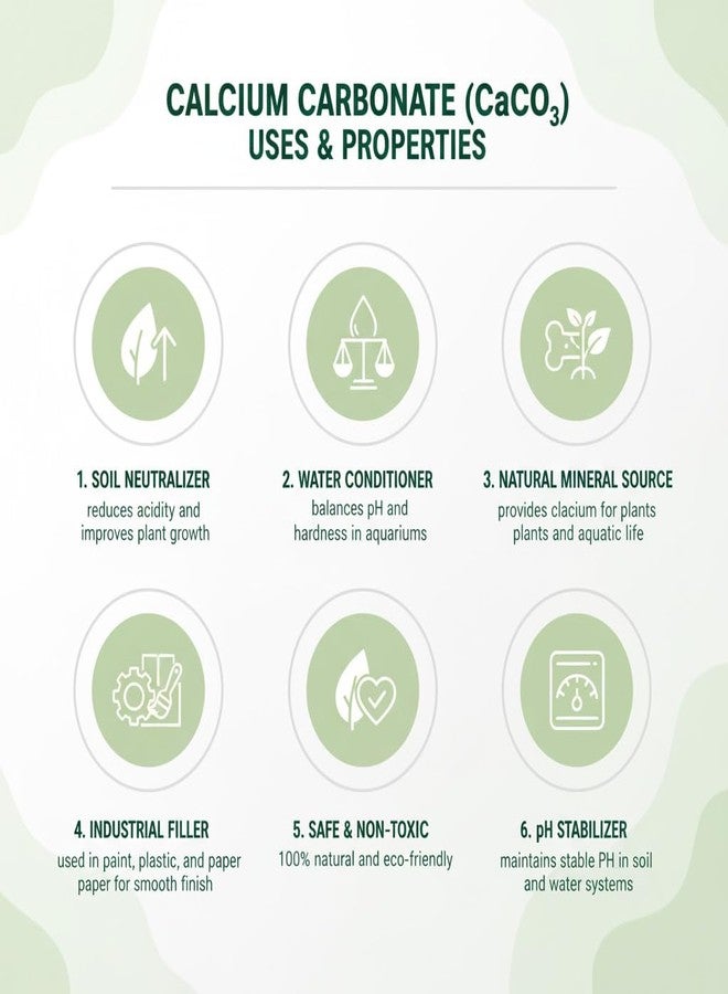 Gachwala Calcium Carbonate Powder 400g | Caco3 for Fish Tank Water Hardness, PH Stabilizer, Aquarium Care, Plant & Soil Support, Chalk & Cosmetic Use, Swimming Pool PH Correction, Industrial Grade - Image 3