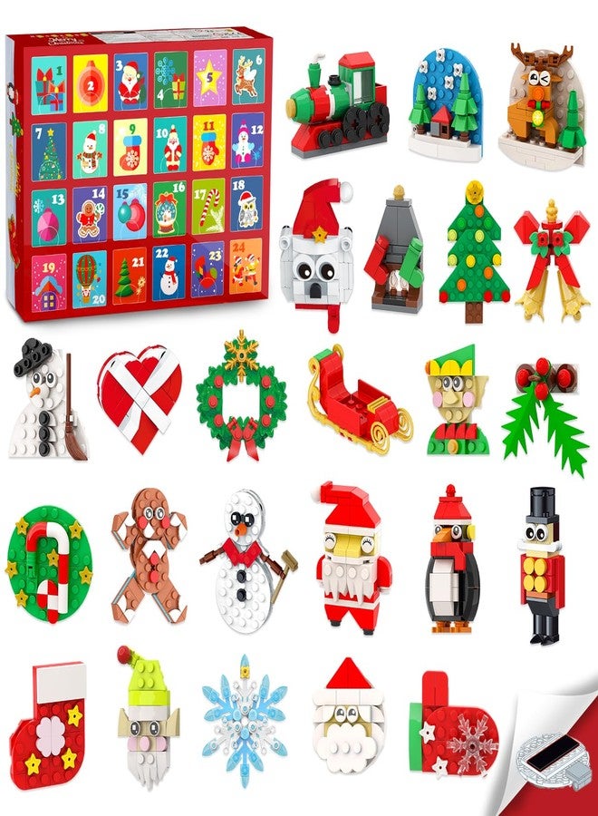 Hogokids تقويم هوجوكيدز لعيد الميلاد 2025 مغناطيسات الثلاجة زينة مجموعة بناء، تقويم العد التنازلي لمدة 24 يوم مغناطيسي لبناء الكتل لزينة عيد الميلاد على الثلاجة هدية للبالغين والأطفال الأولاد - Image 1