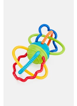 Oball Clickity Twist Teething Toy, Green Combo