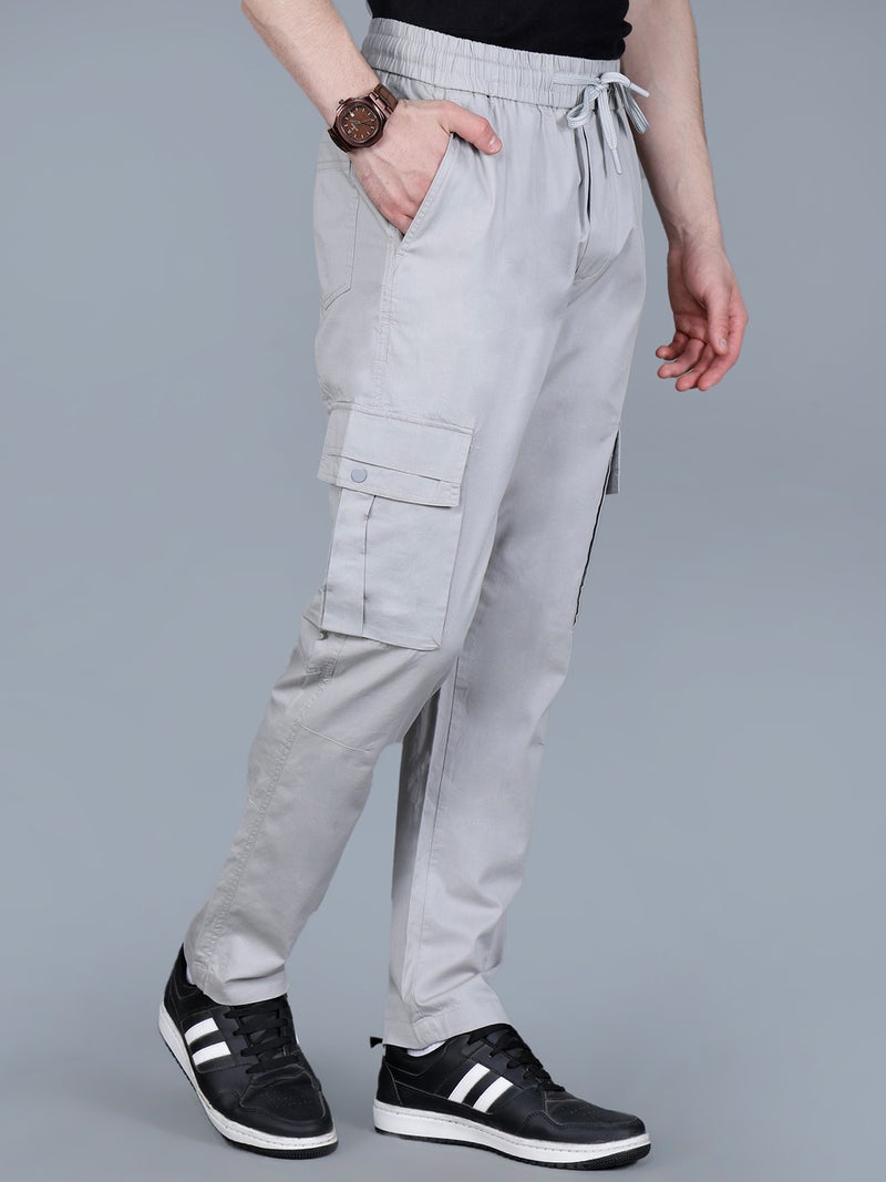 فورت كولينز بنطلون كارجو رجالي سادة مع رباط - Image 3