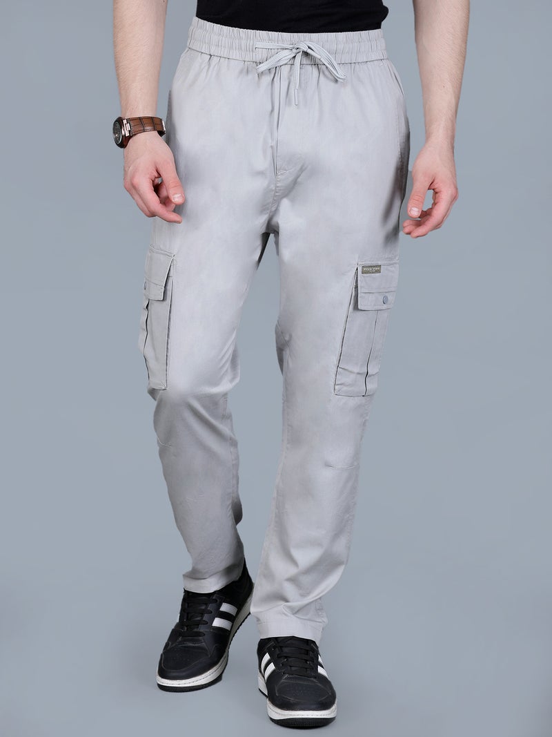 فورت كولينز بنطلون كارجو رجالي سادة مع رباط - Image 1