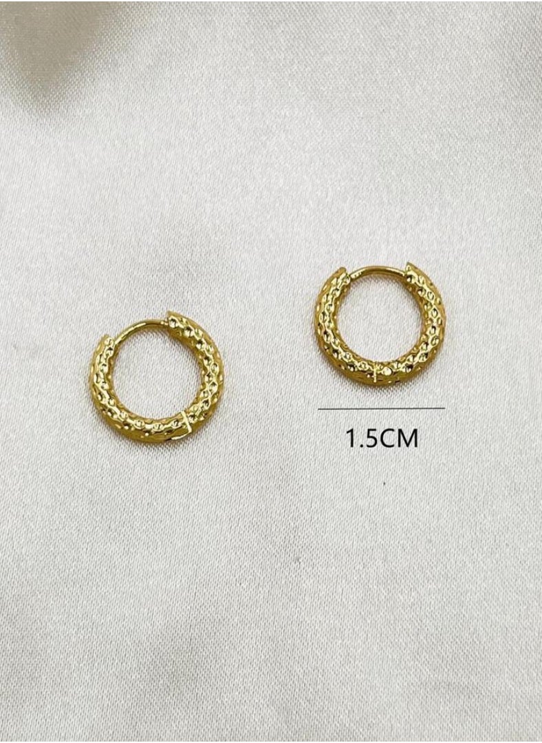 JewelryPalace - 18k Gold Plated Stainless Steel Earrings For Women - Image 1