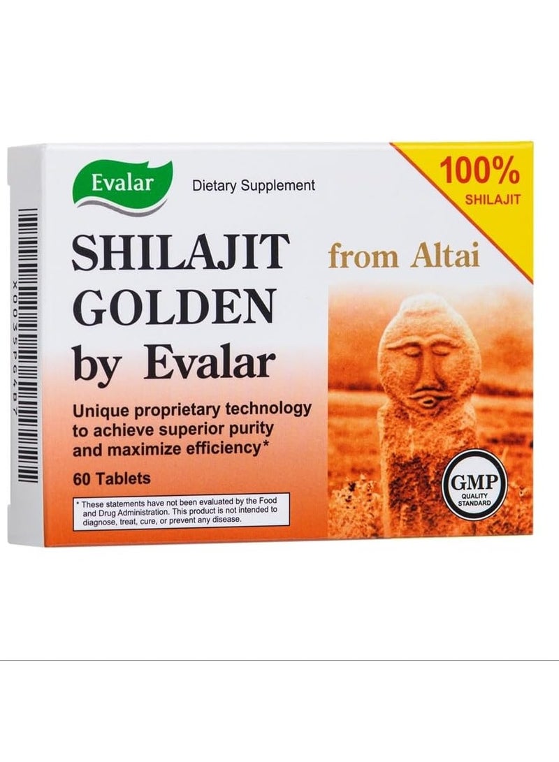 Shilajit Golden by Evalar Siberian Altai 60 Tabs