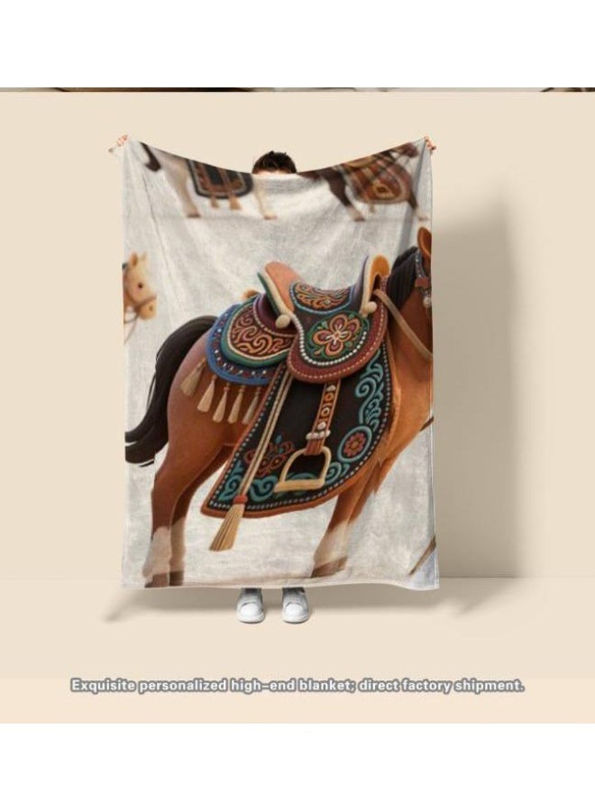 general Baby and children's cartoon flannel thin blanket (warm and comfortable, suitable for sleep, game use) 70cm*100cm - Image 2