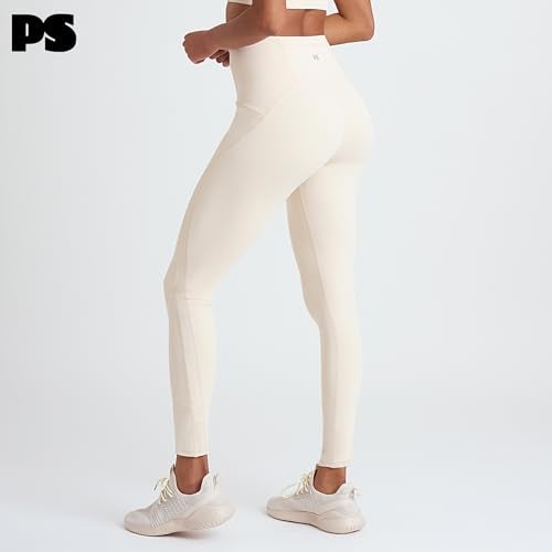 PopSugar 2 Piece Latte Workout Sets for women High Waist Leggings and Sports Bra Yoga Set Matching Gym Pilates Running Work Out Outfit Medium - Image 3