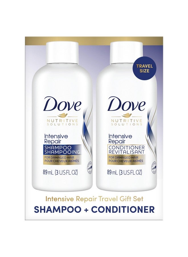دوف مجموعة شامبو وبلسم دوف للسفر - مجموعة دوف نوتريتيف سوليوشنز لإصلاح مكثف للشعر التالف، 3 أونصة - Image 2
