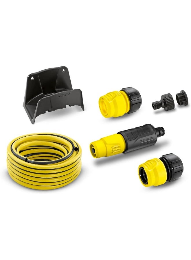 Karcher Hose Set With Hose Hanger 1/2" - 15m Yellow & Black - Image 2