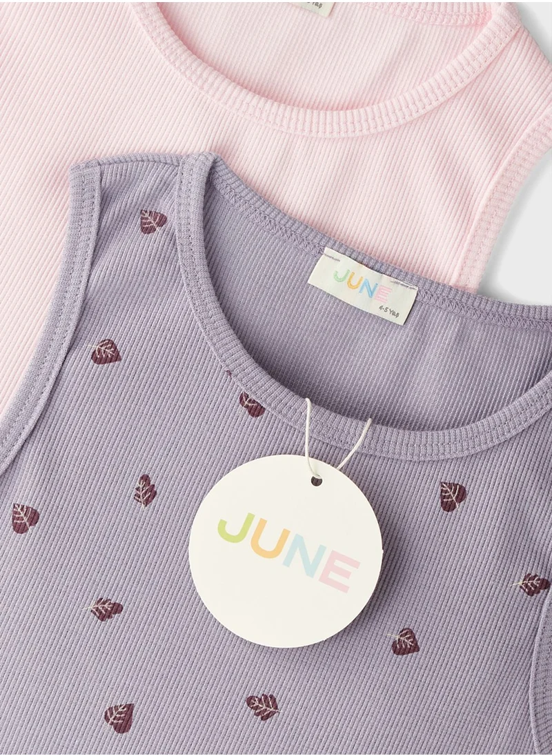 JUNE Kid 2 Pack Camisole Athlete Vest