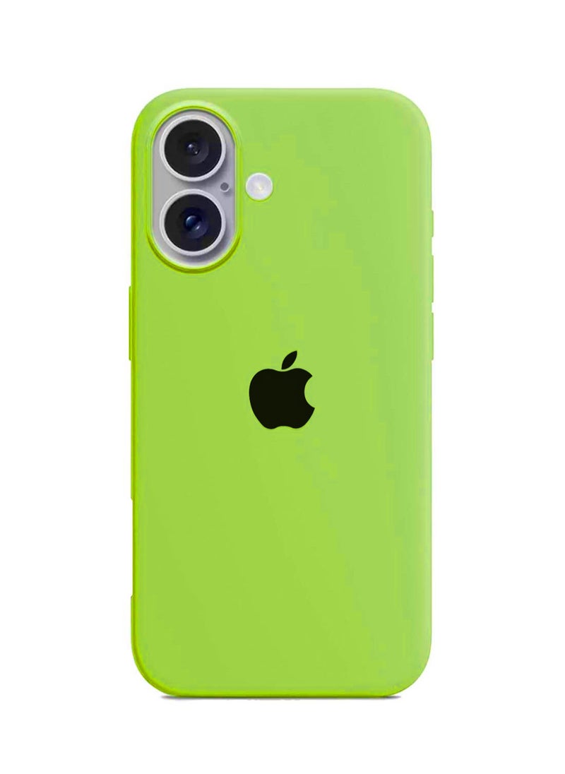 Wtech - Apple iPhone 16 Plus 2024 Premium Soft Liquid Silicone Case Cover - Mint Green - Image 1