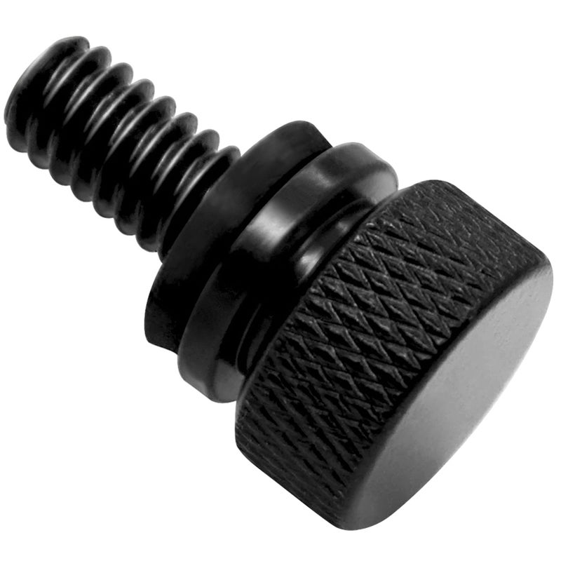 Lubinxun Stainless Steel Seat Bolt Rear Mount Screw Black Compatible with Harley Davidson 1996-2025 - Image 1