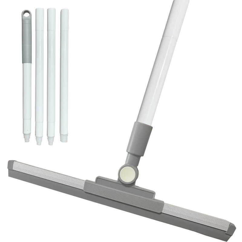 BSMstone Squeegee Broom for Floor Shower Squeegee with Long Handle Rubber Wiper for Bathroom Tile Shower Glass Car Window Deck Patio Cleaning - Image 1
