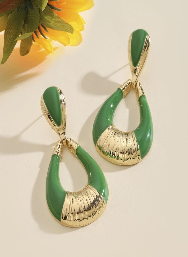 SALTY Pack of 2 Gilded Luxury Gold Earring for Women | Stylish Fashion Jewellery | Accessories for Girls | Minimal Jewelry | Ideal for Gifting | Marriage, Birthday | Gift for Valentine Day - Image 2