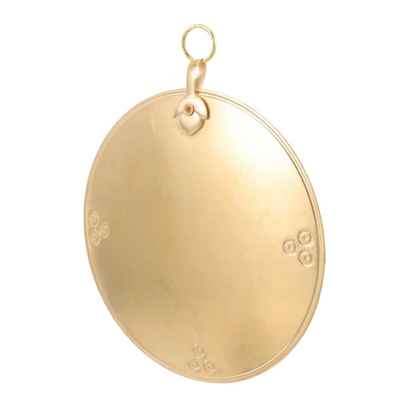 Brass Chinese Bagua Mirror Wall Decor 10.30X9.50X0.20CM Vintage Entryway - Image 2