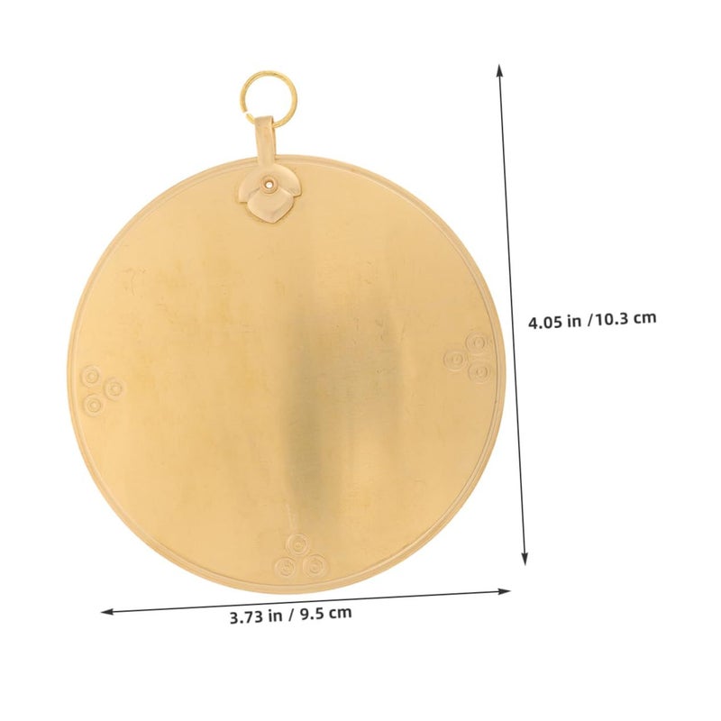 Brass Chinese Bagua Mirror Wall Decor 10.30X9.50X0.20CM Vintage Entryway - Image 3