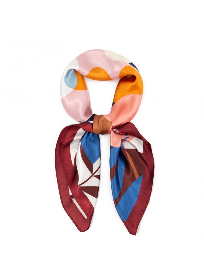 vimate أوشحة رأس حريرية من فيمات، وشاح ساتان خفيف الوزن للنساء مقاس 35" مربع لتغطية الشعر في الليل. (النمط-13) - Image 3