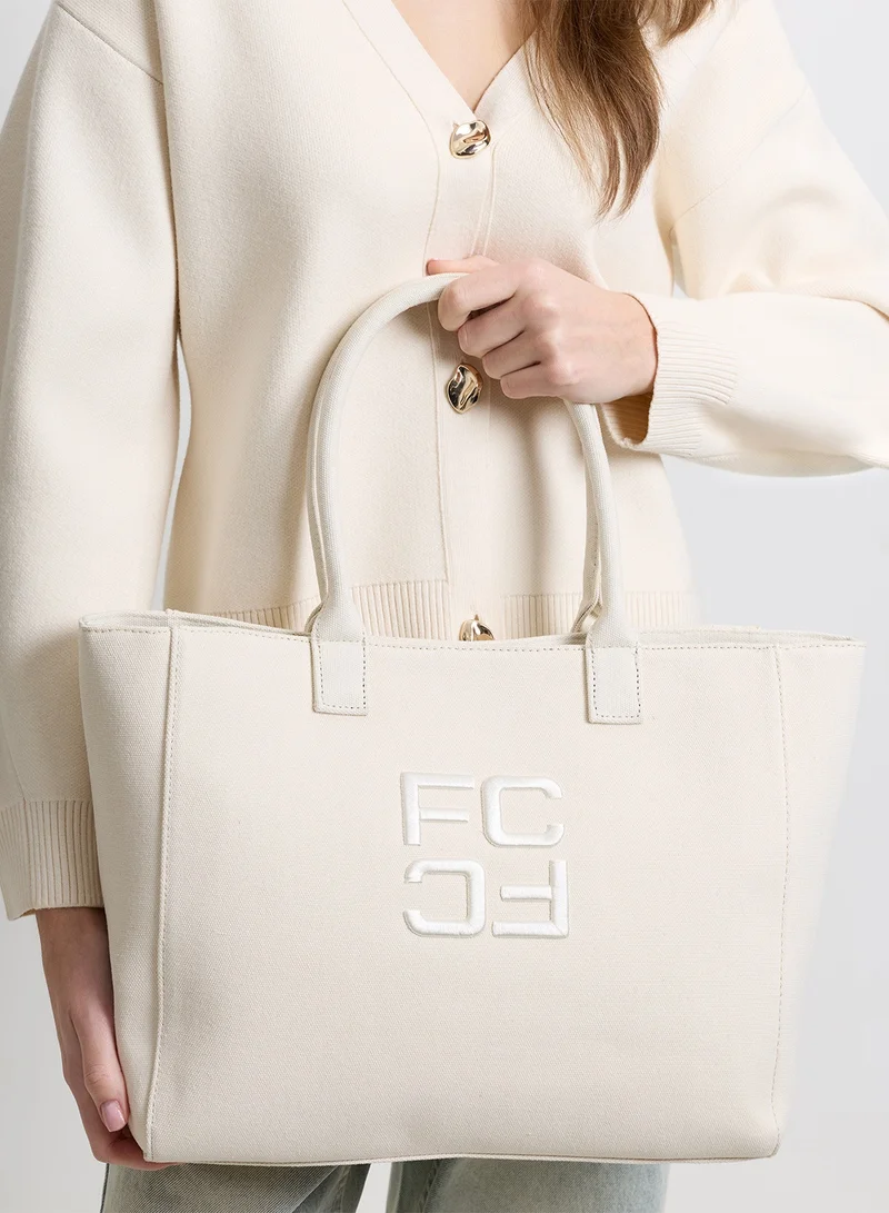 فرنش كونكشن Women Beige Kora Tote Bag