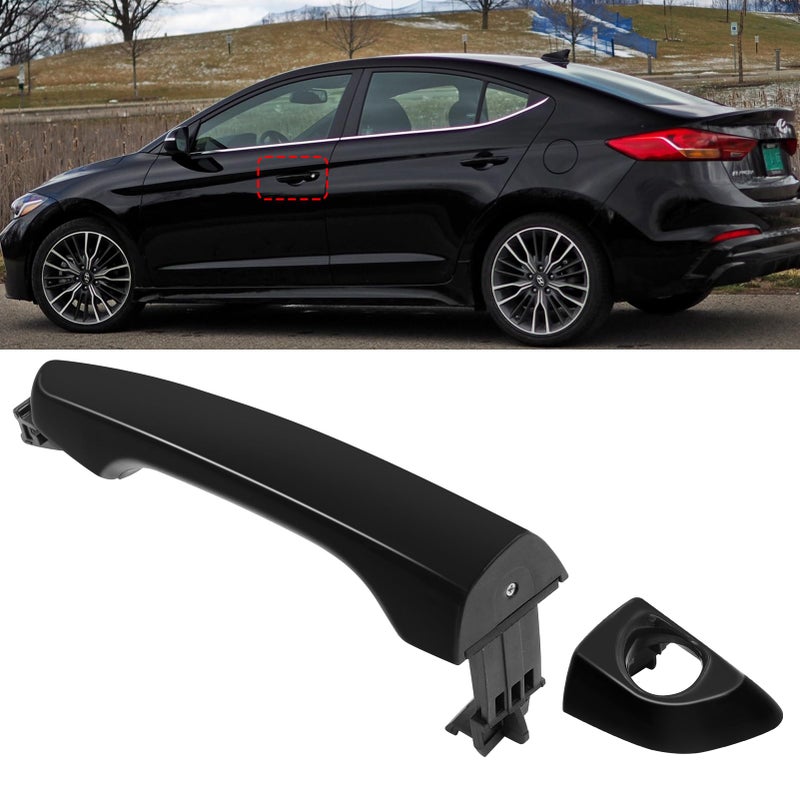 APESER Compatible with 20172022 Hyundai Elantra Exterior Door Handle with Key HoleFront Left Driver Side Door Handle Replacement for 82651F2010 82652F2010Black Outside Door Handle 1PC