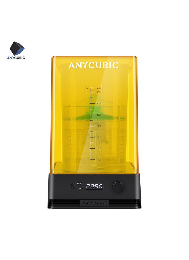 Anycubic - Wash & Cure 2.0 Upgraded 2 in 1 Wash and Cure Machine for Mars Photon Photons LCD SLA DLP 3D Printer Models UV Rotary Time Adjustment Curing Resin Box 225x235x365mm Washing Size - Image 1