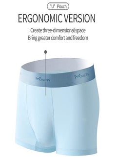 MIIOW 3Pcs  Seamless Boxer Men Underwear Ice Silk Graphene Antibacterial Boxershorts Underpants Panties Underware Trunks  - Image 2