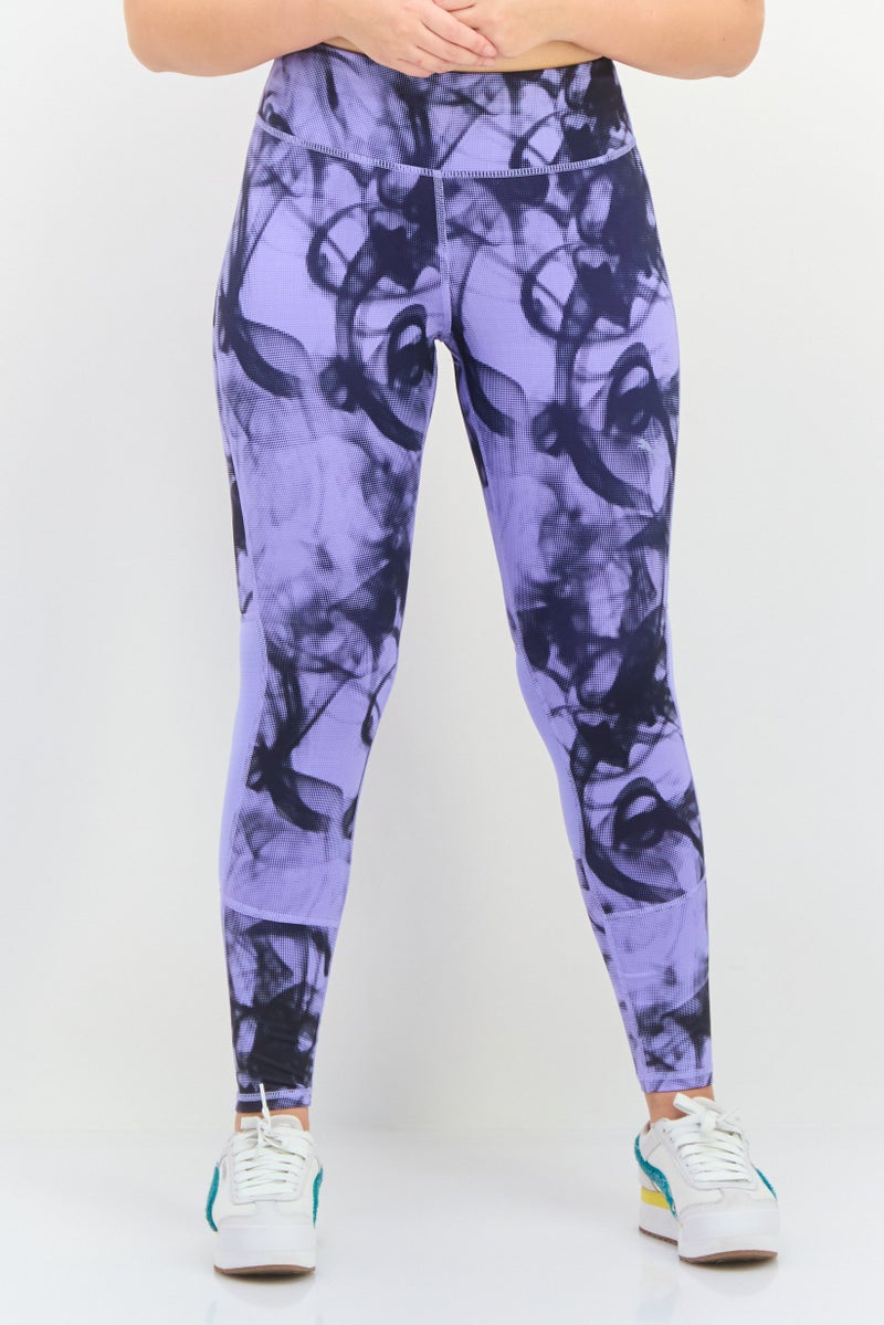 PUMA Women Sportswear Fit Brand Logo 7/8 Outdoor Tights, Multicolor - Image 1