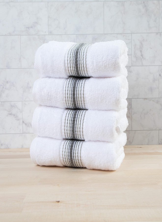 Arkwright, LLC Aston & Arden Aegean Ombre Hand Towels - (Pack of 4) Oversized Ultra Soft Thick & Absorbent, 100% Ringspun Turkish Cotton Bathroom Towel for Spa, Hotel, 600 GSM, 18 x 32 in, Sage Green - Image 4