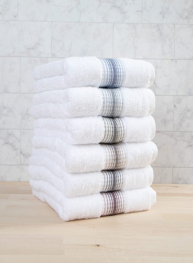 Arkwright, LLC Aston & Arden Aegean Ombre Hand Towels - (Pack of 4) Oversized Ultra Soft Thick & Absorbent, 100% Ringspun Turkish Cotton Bathroom Towel for Spa, Hotel, 600 GSM, 18 x 32 in, Sage Green - Image 5