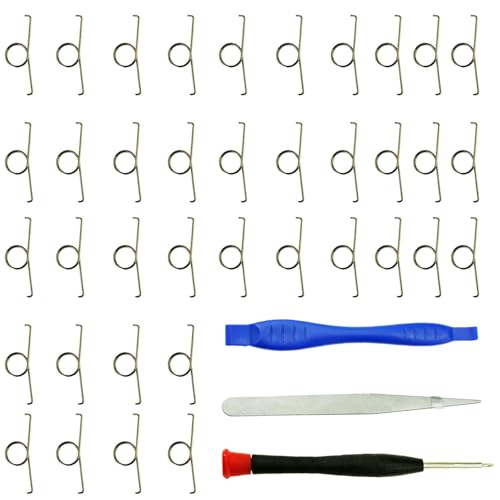 CTHTBZ 50Pcs Replacement L2 R2 Trigger Button Metal Springs Compatible with Playstation PS5 Controller Parts Repair Accessories With Screwdriver Tweezer Open tools - Image 1